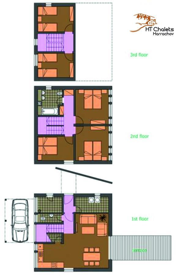 Ht Chalets Harrachov Bagian luar foto
